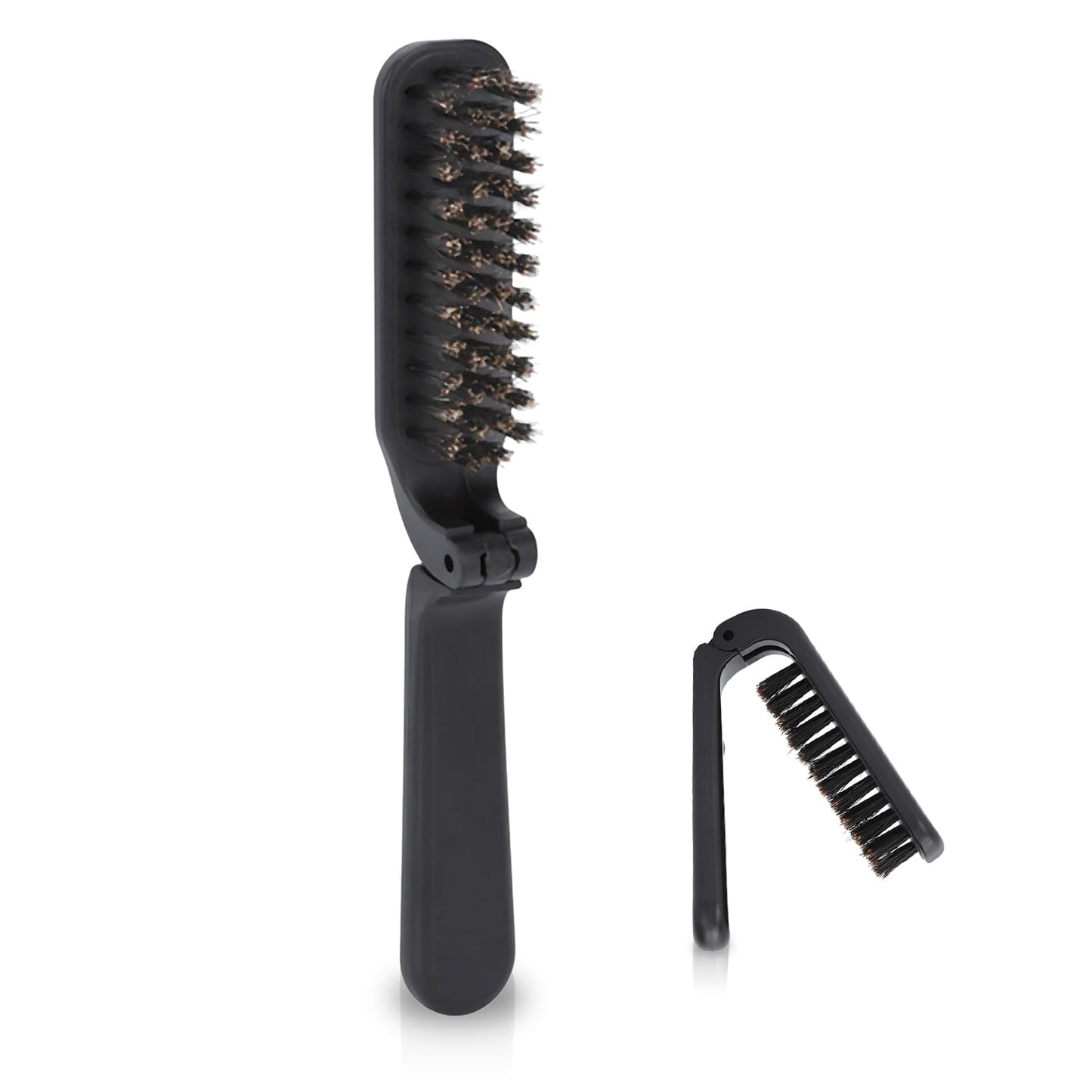 Foldable Beard Brush, Soft Bristles Beard Styling Comb Men Mustache Grooming Brush Portable Hair Styling Tool for Women and Men, Household Outdoor Beauty and Personal Care Agatige