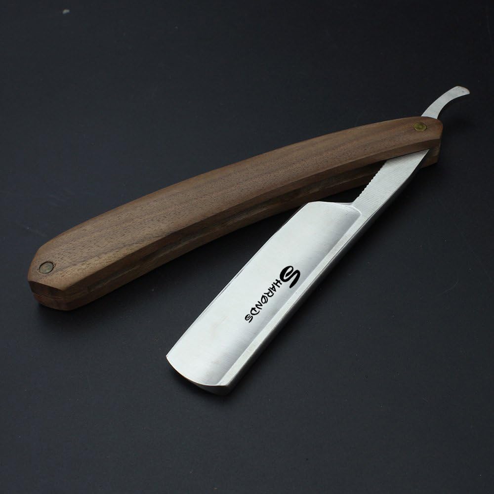 Men's beauty razor straight razor manual classic wood handle hairdresser or personal professional scraper Beauty and Personal Care SHARONDS