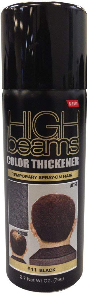 High Beams Color Thickener Temporary Spray-On Hair - Black 2.7 oz. (Pack of 2) Beauty & Personal Care High Beams