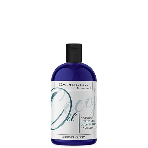 Dr Joe Lab Japanese Camellia Seed Oil - Pure, Cold Pressed, Non-GMO Carrier - 8 oz - for Skin, Hair, Nails, Body, Facial Hair - Hydrating Moisturizing Beauty & Personal Care Dr Joe Lab