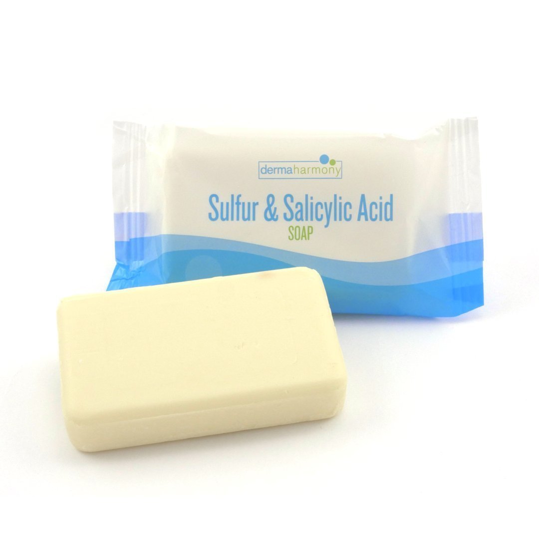 Dermaharmony Sulfur and Salicylic Acid Bar Soap 3.7 oz - Crafted for Those with Skin Conditions (10 Bars) Beauty & Personal Care Dermaharmony