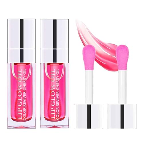 Fovcos Hydrating Lip Glow Oil, Moisturizing Lip Glow Oil, Lip Plumper Gloss, Transparent Lip Gloss, Lip Oil, Plumping Lip Oil, Lip Balm, Tinted Lip Beauty & Personal Care Fovcos