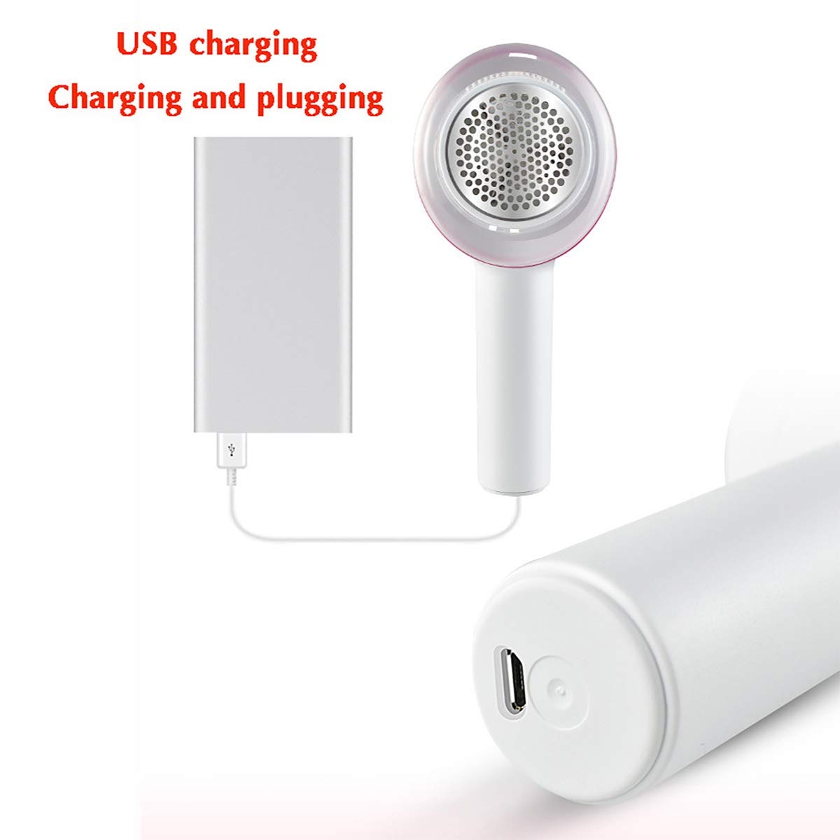 Hair Removal Device USB Charging Sweater Hair Ball Remover Shaving Machine Shaving Ball Device 2 in 1 Hair Ball Trimmer Portable Epilator (Color Beauty and Personal Care HYUWANGYU