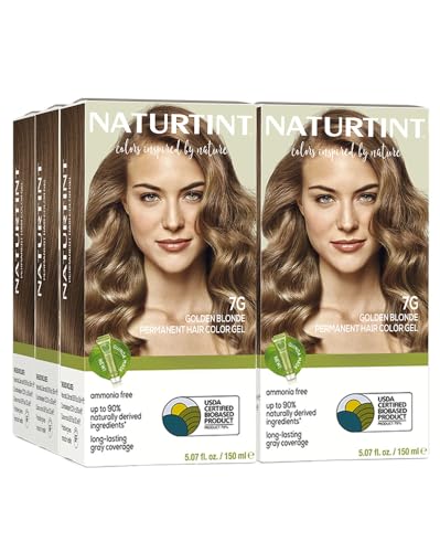 Naturtint 7G Golden Blonde Permanent Hair Color (Pack of 6), Ammonia Free, Vegan, Cruelty Free, up to 100% Gray Coverage, Long Lasting Results Beauty & Personal Care Naturtint