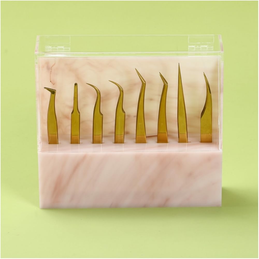 Dust-proof Tweezers Holder Lash Extension Supply Stand Holder, 8 Holes Tweezers Storage Holder for Eyelash Extensions Supplies Acrylic Display Stand Beauty & Personal Care LIXIMMAZN