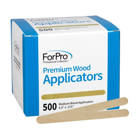ForPro Professional Collection Premium Wood, Non-Sterile, Hair Removal Waxing Applicators, Medium, 4.5” L x .375” W, 500-Count Beauty and Personal Care ForPro Professional Collection
