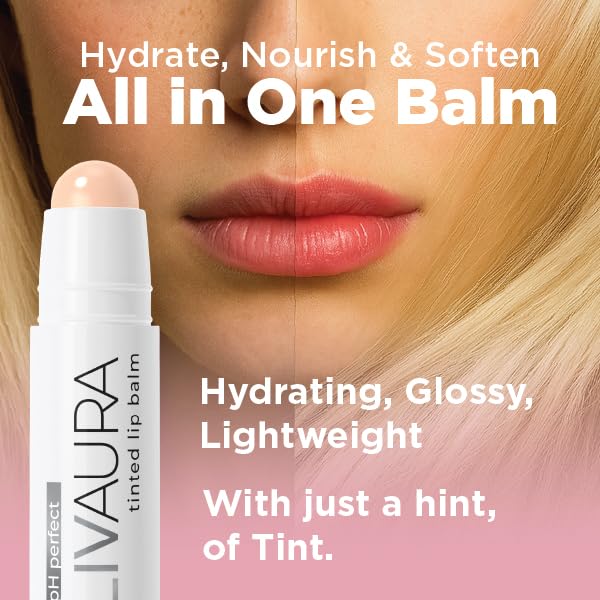 LIVAURA Tinted Lip Balm pH Activated Colored LipBalm, Hydrate, Glossy, Lightweight, Moisturize & Tint with Shea Butter, tinted lip balm for women Beauty and Personal Care LIVAURA
