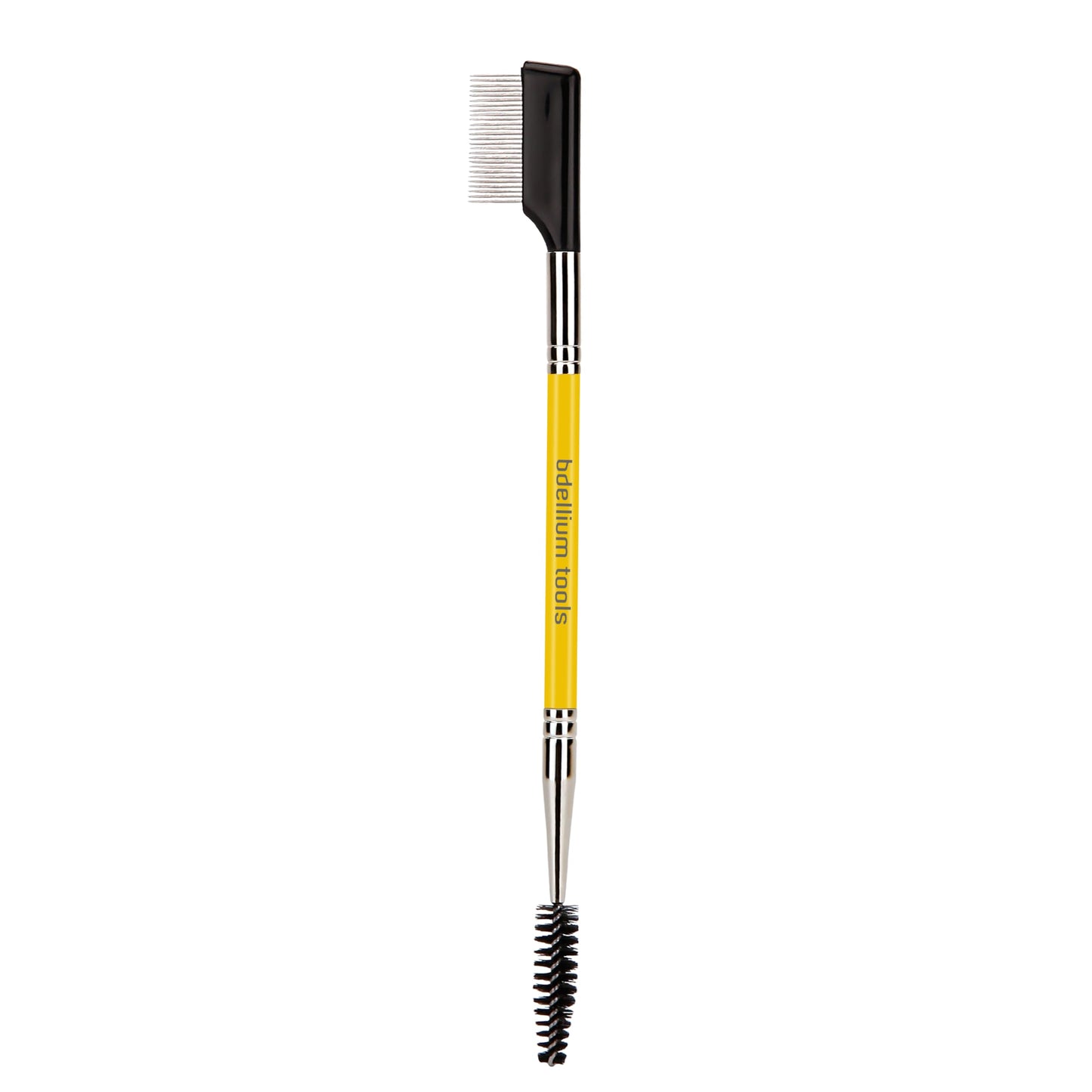 Bdellium Tools Professional Makeup Brush - Studio Series 725 Double End Metal Comb/Lash - With Soft Synthetic Fibers, For Prep Eyelashes (Yellow, 1pc) Beauty & Personal Care BDELLIUM TOOLS