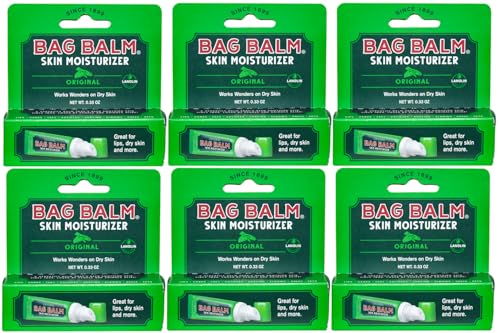 Bag Balm Original On-the-Go Lip Balm Tubes for Chapped Lips, Dry Hands, Skin Irritations and More - 0.33oz, 6 Pack Beauty & Personal Care Bag Balm