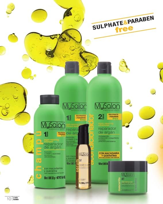 Mysalon Professional Argan and Keratine Repairing Shampoo, Conditioner and Mask Kit Beauty & Personal Care MySalon