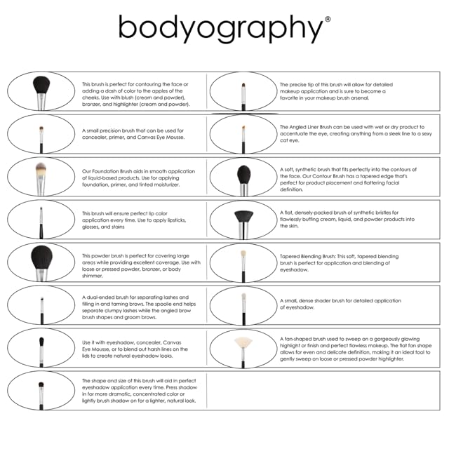 Bodyography Lip Brush | Precision Tool for Lipstick and Gloss Application | Ideal for Defining, Blending, and Filling | Travel-Friendly, Retractable Beauty & Personal Care Bodyography