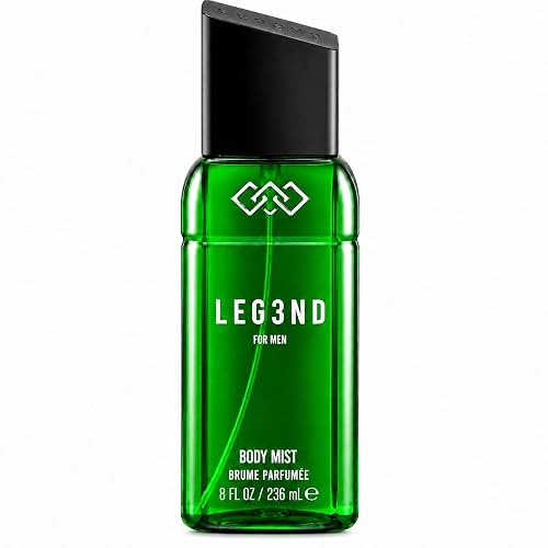LEG3ND Body Mist for Men - Green, 8 FL OZ (236ml) | Long-Lasting Fresh Masculine Fragrance Spray with Natural Essential Oils | Everyday Body Spray Beauty & Personal Care LEG3ND