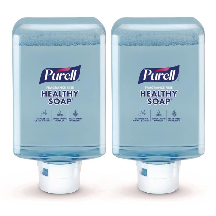 Healthy SOAP with Clean Release Technology Refill for ES10 Dispensers Fragrance-Free 1200 mL 2/Carton Beauty & Personal Care Purell