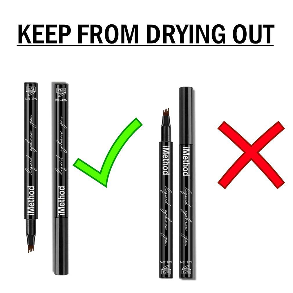 iMethod Eyebrow Pen - iMethod Eye Brown Makeup, Eyebrow Pencil with a Micro-Fork Tip Applicator Creates Natural Looking Brows Effortlessly and Stays Beauty & Personal Care iMethod