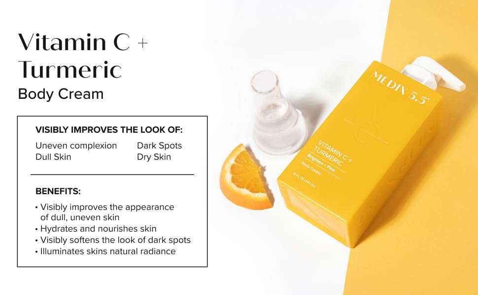 MEDIX 5.5 Vitamin C Cream Face Lotion & Body Lotion Moisturizer | Anti Aging Skin Care Firming & Brightening Cream Beauty & Personal Care Medix 5.5