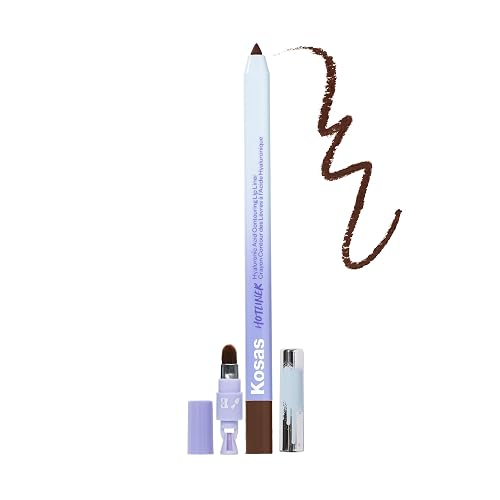 Kosas Hotliner Retractable Lip Liner Pencil with Built-In Brush & Sharpener - Easy Contouring, Hydrating, Long-Lasting - Pigmented Creamy Texture Beauty & Personal Care Kosas