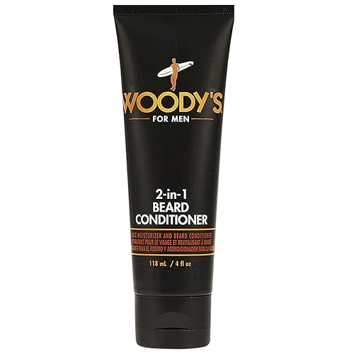 Woody's 2-in-1 Beard Conditioner for Men - Beard Softener for Men, Moisturizes & Conditions Dry Flaky Beards with Botanicals, 4fl oz Beauty & Personal Care Woody's