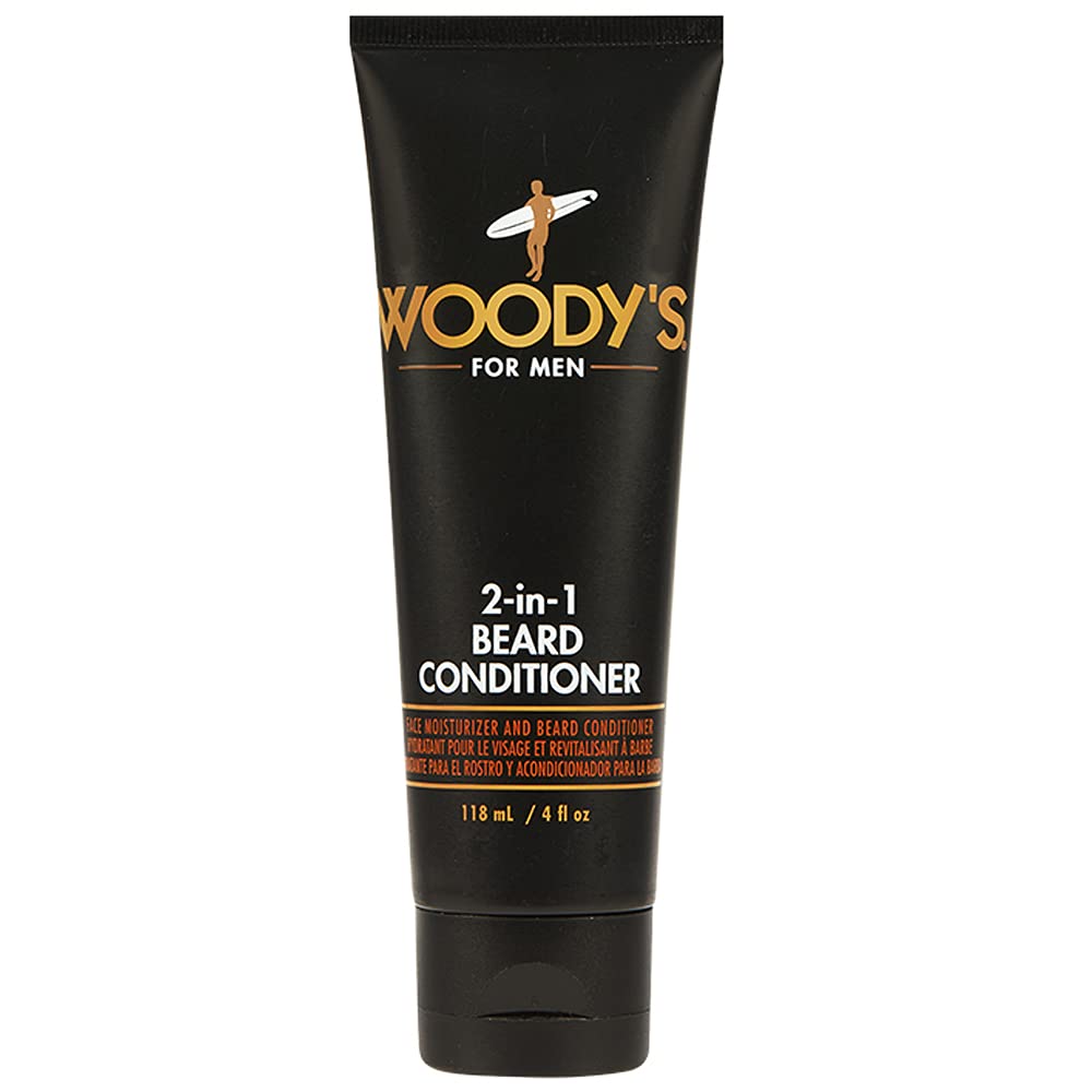 Woody's 2-in-1 Beard Conditioner for Men - Beard Softener for Men, Moisturizes & Conditions Dry Flaky Beards with Botanicals, 4fl oz Beauty & Personal Care Woody's