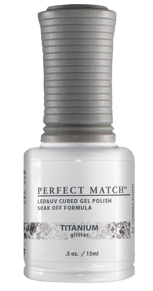 LeChat Perfect Match Gel Polish, Titanium, 0.5 Fl Oz (PMS134)