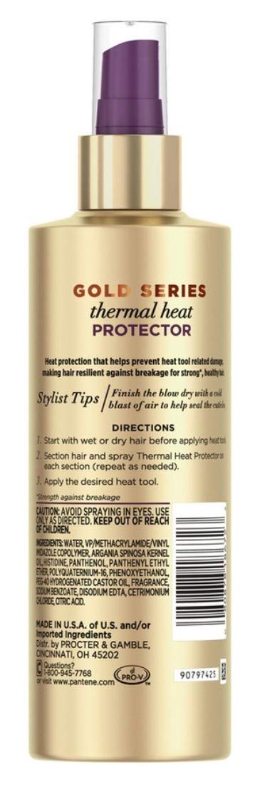 Pantene Gold Series Thermal Heat Protector 6.4 Ounce Pump (Pack of 3) Beauty & Personal Care Pantene