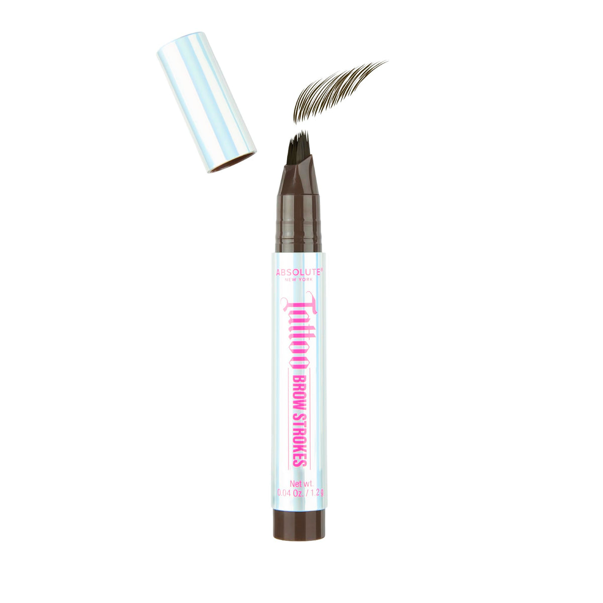 Absolute New York Dark Brown Tattoo Brow Strokes, Define and Perfect Brows