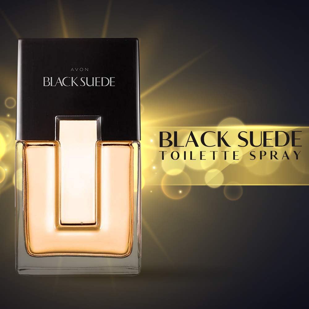 AVON Black Suede Eau de Toilette Spray for Men Beauty & Personal Care AVON