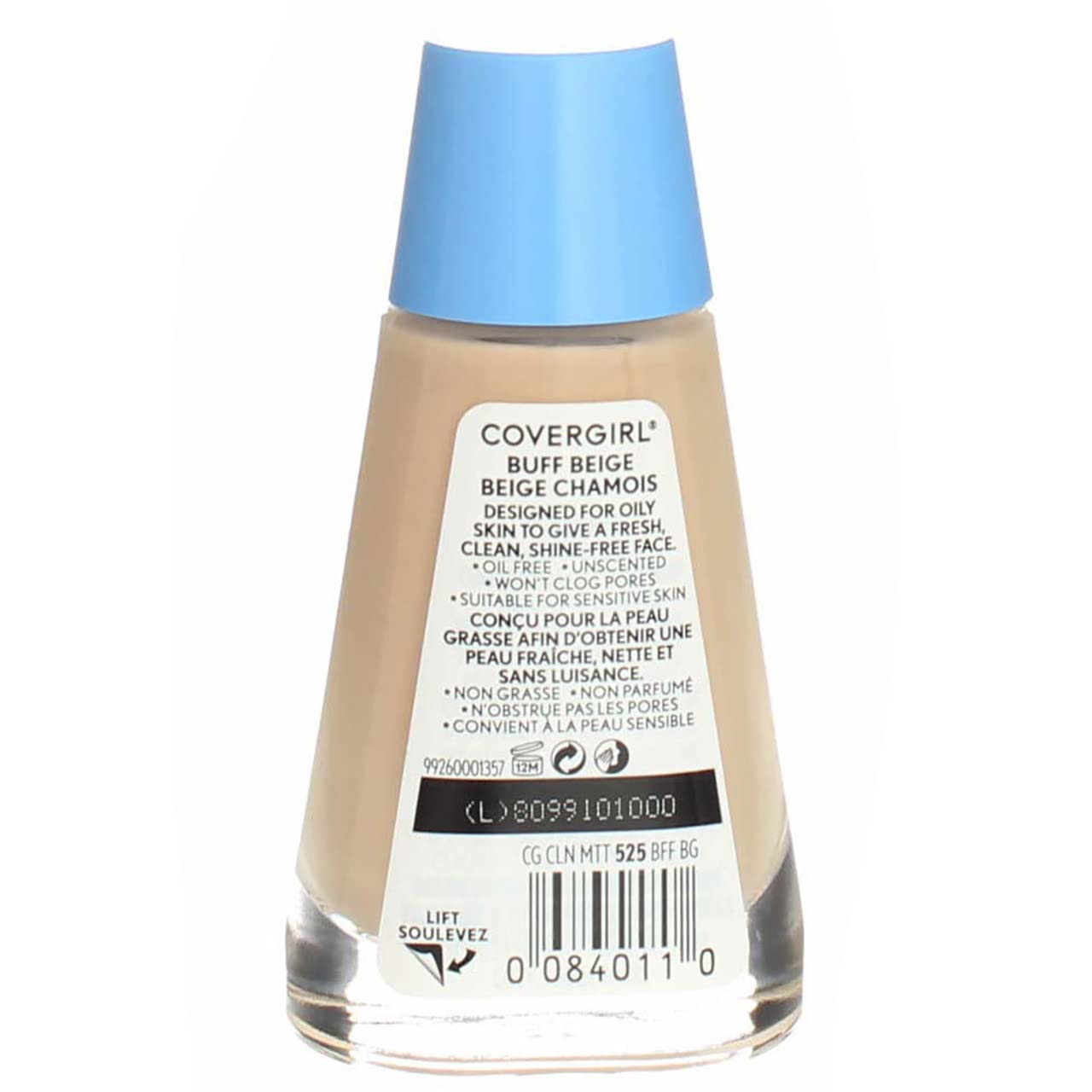 CoverGirl Clean Oil Control Liquid Makeup, Buff Beige 525 1 fl oz (30 ml) Beauty & Personal Care COVERGIRL