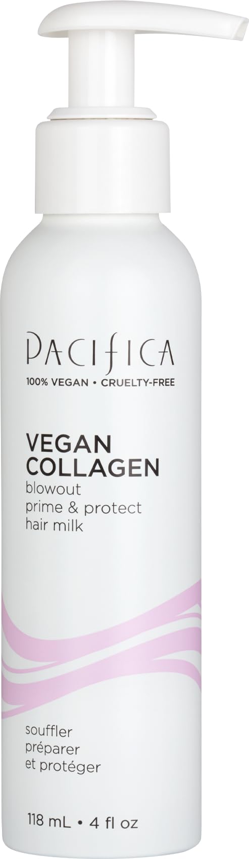 Pacifica Heat Protection Spray for Hair - Vegan Collagen Blowout Prime & Thermal Protection Hair Milk - Blow Dry Spray - for Curly, Wavy & Straight Beauty & Personal Care Pacifica