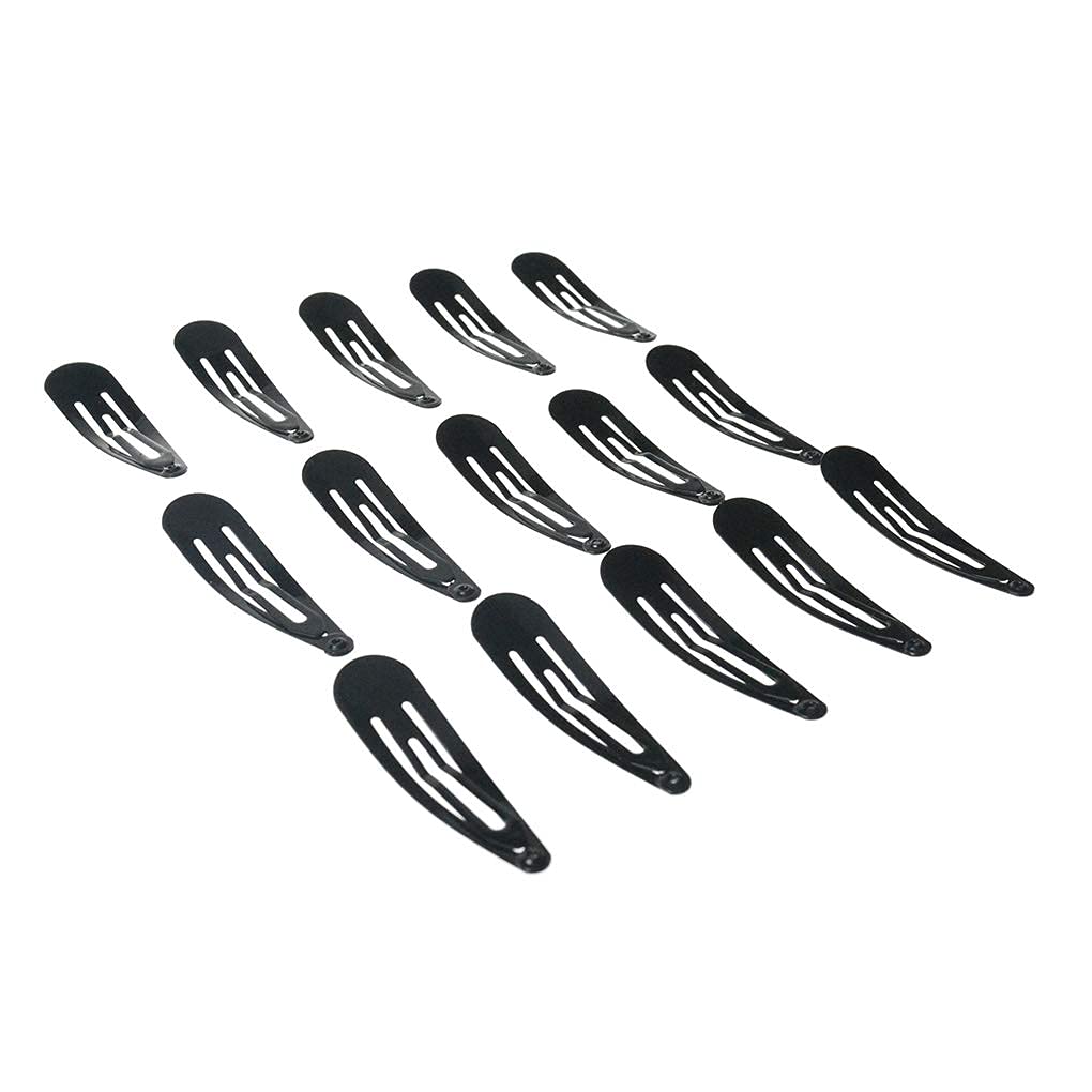 40 Pack Black 2 Inch Barrettes Women Metal Snap Hair Clips Accessories Beauty & Personal Care PIDOUDOU