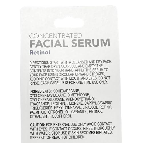 B.Pure Retinol Facial Serum Capsules - 10 Biodegradable Travel-Size Capsules - Smoothing and Firming Skin Care for Radiance, Smooth Complexion Beauty & Personal Care BPure