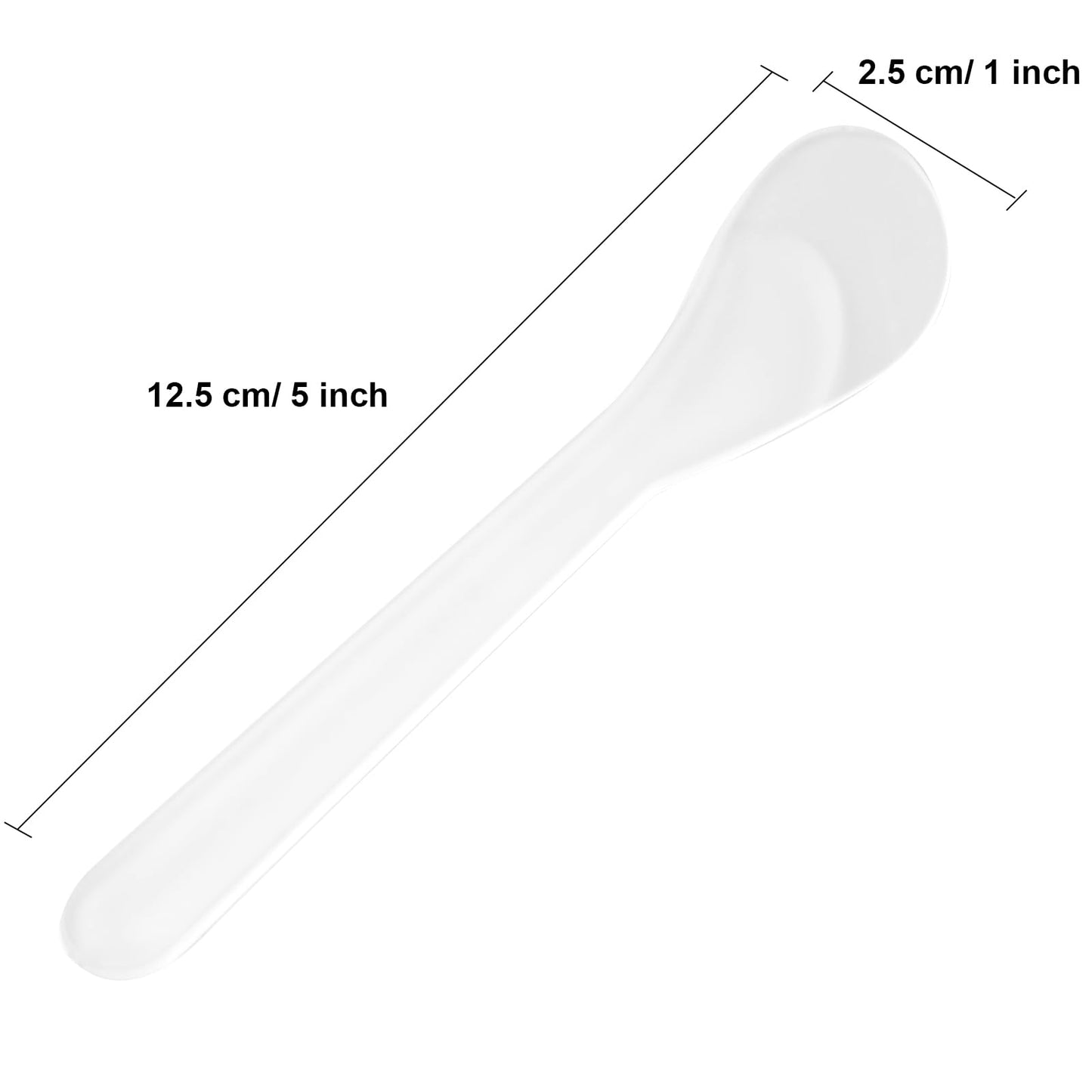 Senkary 200 Pack Large Cosmetic Spatulas 5 Inch Plastic Makeup Spatulas Disposable Facial Skincare Face Mask Applicators (Translucent) Beauty & Personal Care Senkary