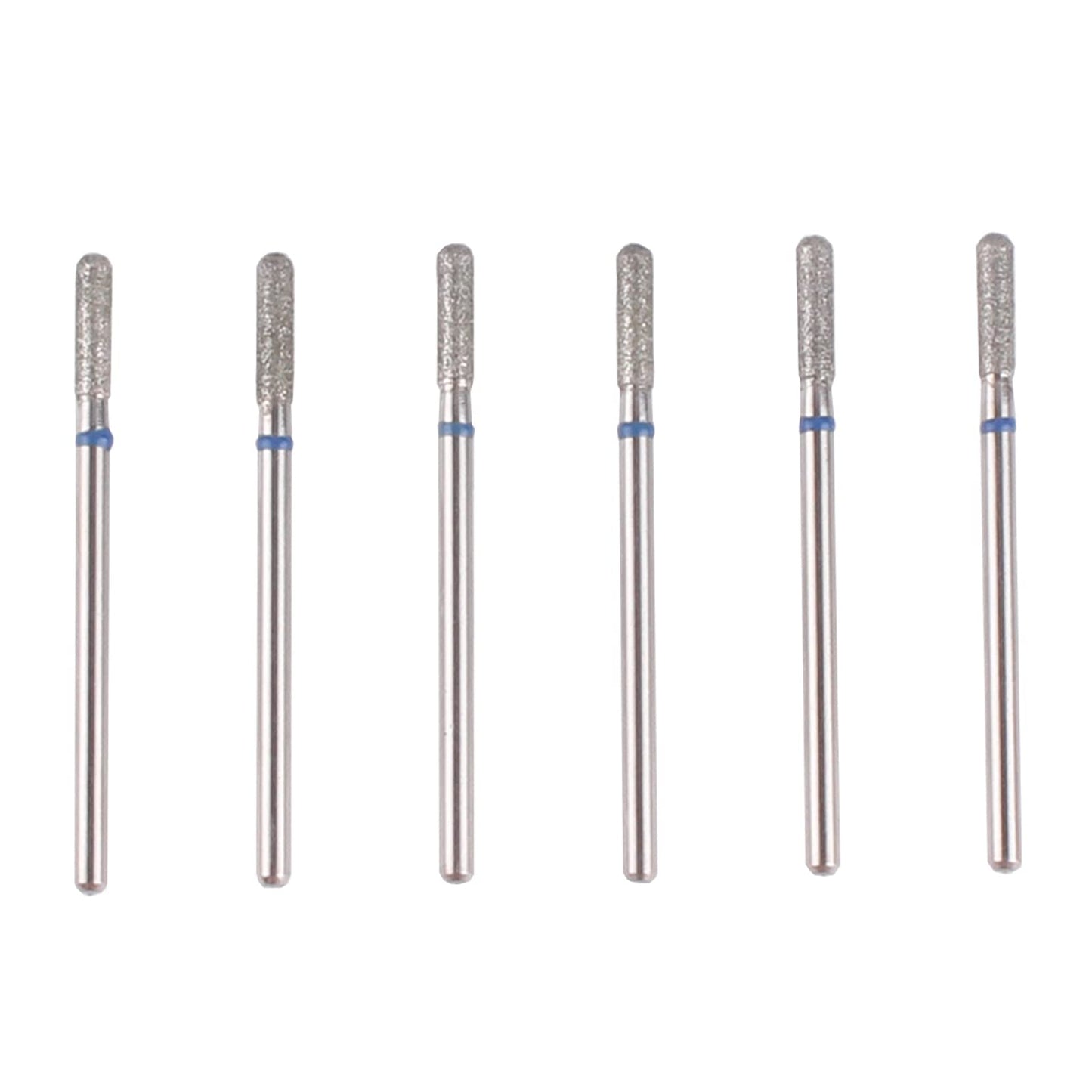 MZCMSL Cylinder Cuticle Drill Bits Set, 6pcs Round Top Russian Manicure Bits, 3/32 Shank efile Bit (Medium) Beauty & Personal Care MZCMSL