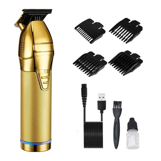 GLESVOWIO Pro Hair Clipper Electric Professional Trimmer for Men Cordless Rechargeable Shaver Barber Cutting Machine T Styling(Gold) Beauty and Personal Care GLESVOWIO
