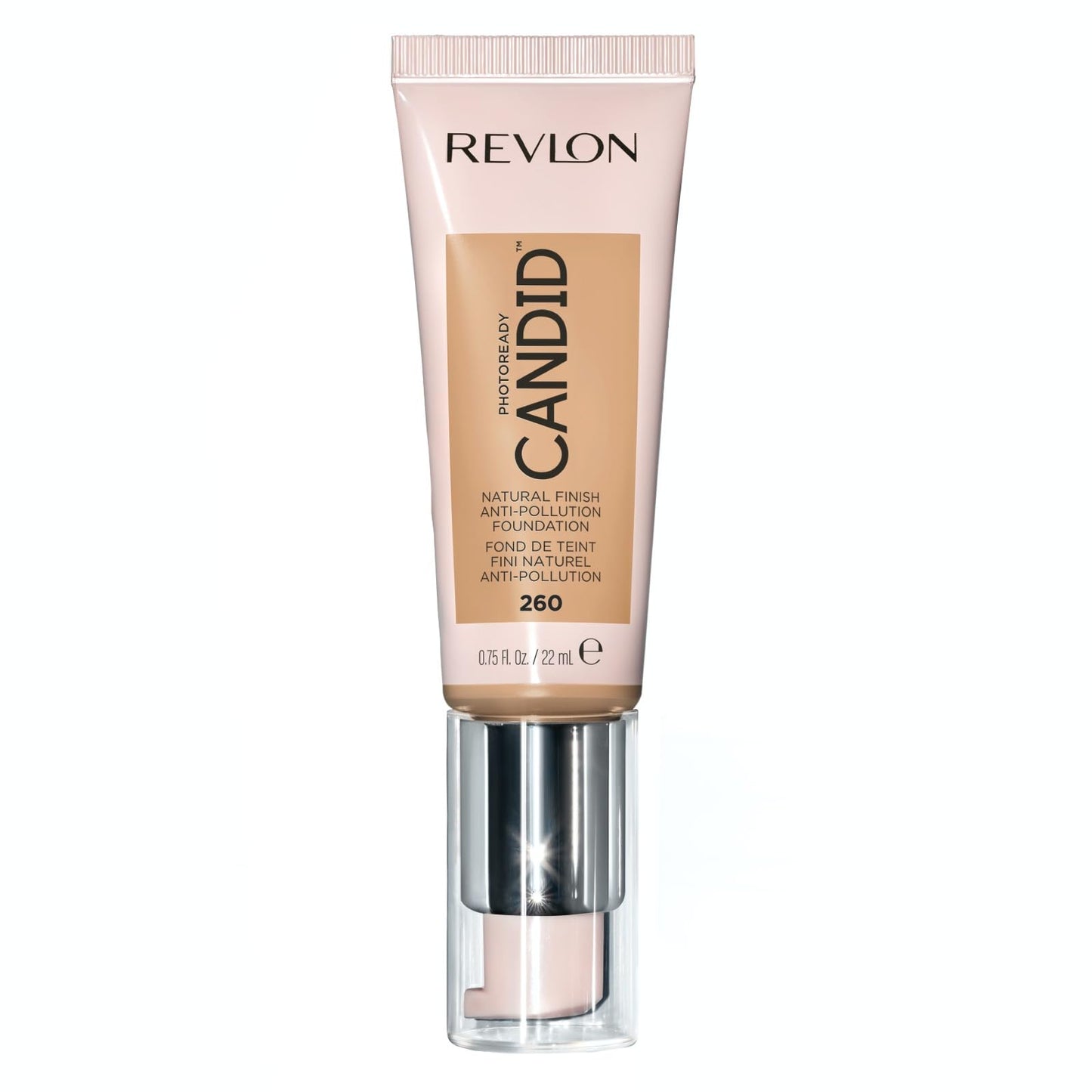 Revlon PhotoReady Candid Natural Finish Foundation, with Anti-Pollution, Antioxidant, Anti-Blue Light Ingredients, 260 Chai, 0.75 fl. oz. Beauty & Personal Care REVLON