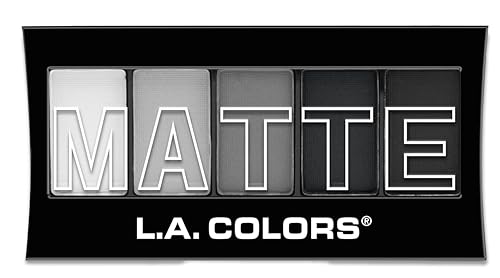 L.A. COLORS 5 Color Matte Eyeshadow Palette, Black Lace CEM475 Beauty & Personal Care L.A. COLORS