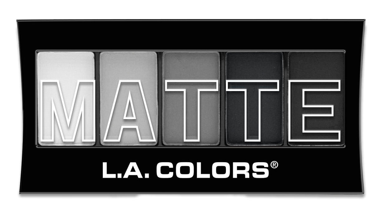L.A. COLORS 5 Color Matte Eyeshadow Palette, Black Lace CEM475 Beauty & Personal Care L.A. COLORS