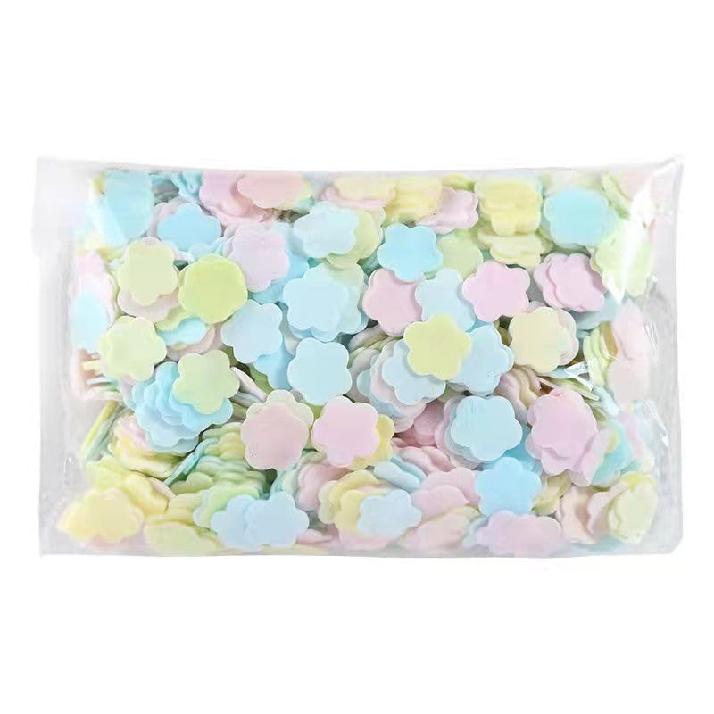 PurYupearl 1000 Sheets Colorful Portable Disposable Paper Soap Portable Travel Hiking Washing Hand Bath Toiletry Paper Sheets Confetti Women Kids Soap Beauty & Personal Care PurYupearl