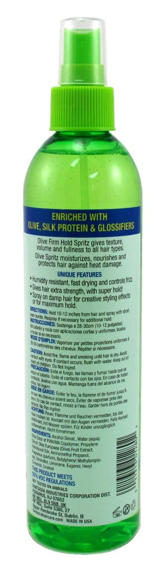 Fantasia Spritz Olive Firm Hold 12 Ounce Pump (354ml) (2 Pack) Beauty & Personal Care Fantasia