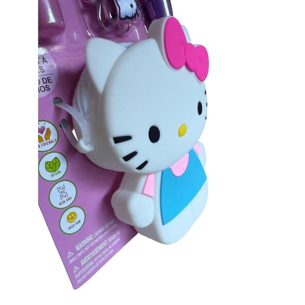 Hello Kitty Plant Based Lip Gloss Set with Crossbody Bag, Cotton Candy and Blueberry Beauty & Personal Care Hello Kitty