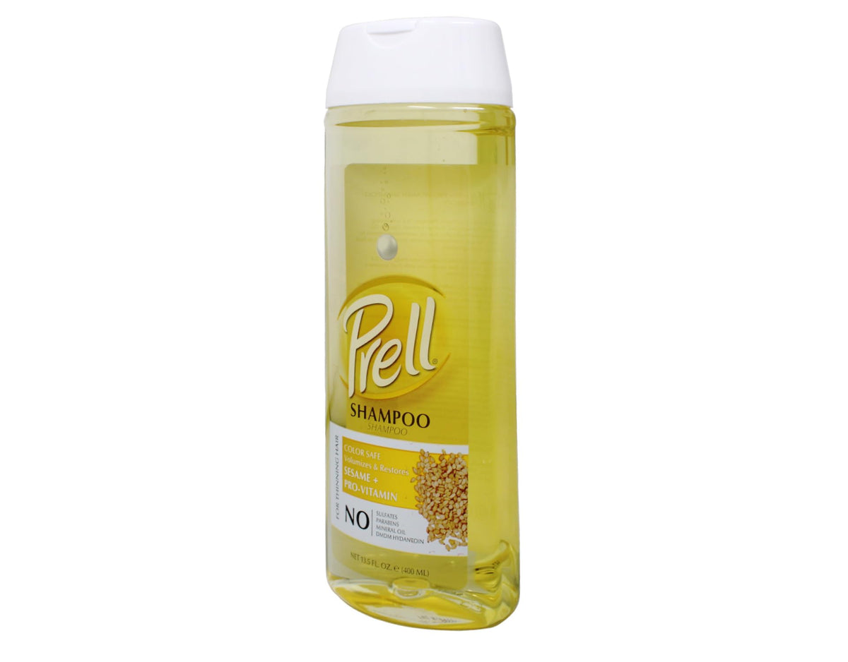 Prell Sesame + Pro-Vitamin Shampoo for Thinning Hair, Color Safe, Volumizes & Restores 13.5 fl. oz. (Pack of 2)