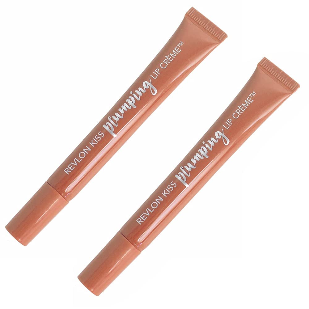 Pack of 2 Revlon Kiss Plumping Lip Creme, Nude Honey 5102 Beauty & Personal Care REVLON