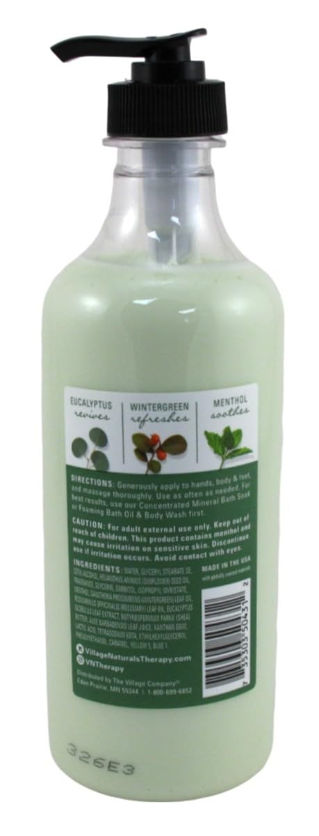Village Nat. Lotion Muscle Shea Butter Moisturizing 16 Ounce (Pack of 2) Beauty & Personal Care Village Naturals Therapy