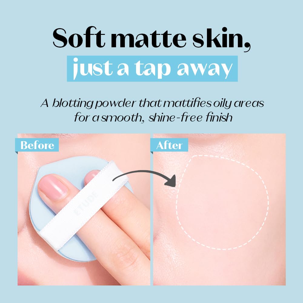 ETUDE Sebum Soak Jelly Pressed Powder makeup setting powder oil control, matte finish for oily and combination skins Beauty and Personal Care ETUDE