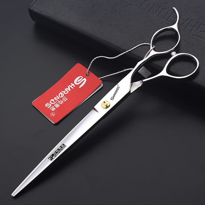 Professional Barber Hair Cutting Scissors/Shears (7-Inches) Stainless Steel Hairdressing Scissors (7 inch flat)