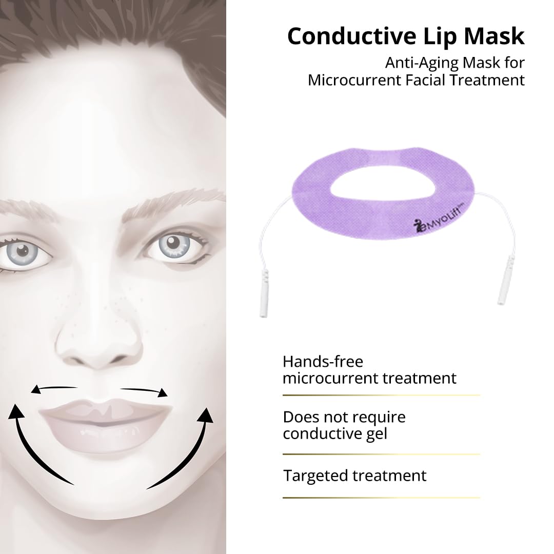 7E Wellness Conductive Lip Mask for Myolift - Portable Skin Care Tools for Microcurrent Facial - Instant Face Lift, Anti Aging, and Skin Tightening Beauty & Personal Care myolift
