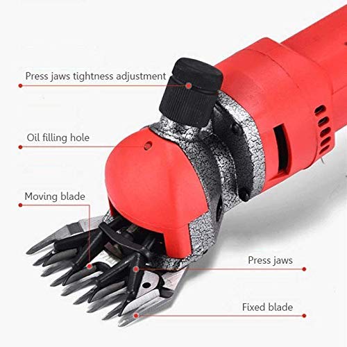 Electric Sheep Shearing Clippers, Sheep Shears 1000W Shearing Machine Heavy Duty Electric Grooming Clippers Farm Animal Shave Tool with 6 Adjustable Beauty and Personal Care GagalU