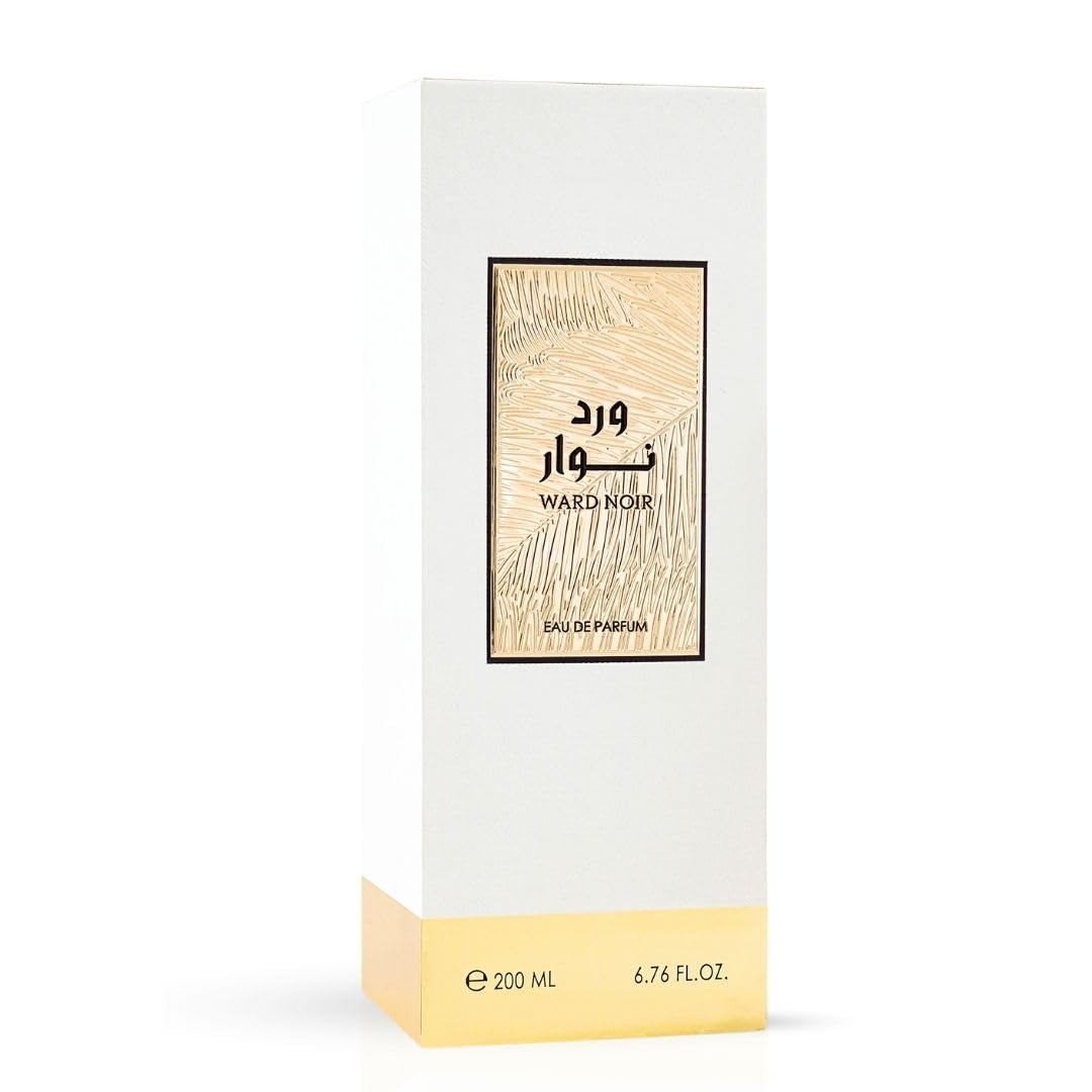 RASASI Ward Noir Eau de Parfum Spray 200ml (6.76 Oz) | Bold Fruity Floral Perfume with Blackcurrant, Turkish Rose & Patchouli | Unisex Luxury Beauty & Personal Care RASASI
