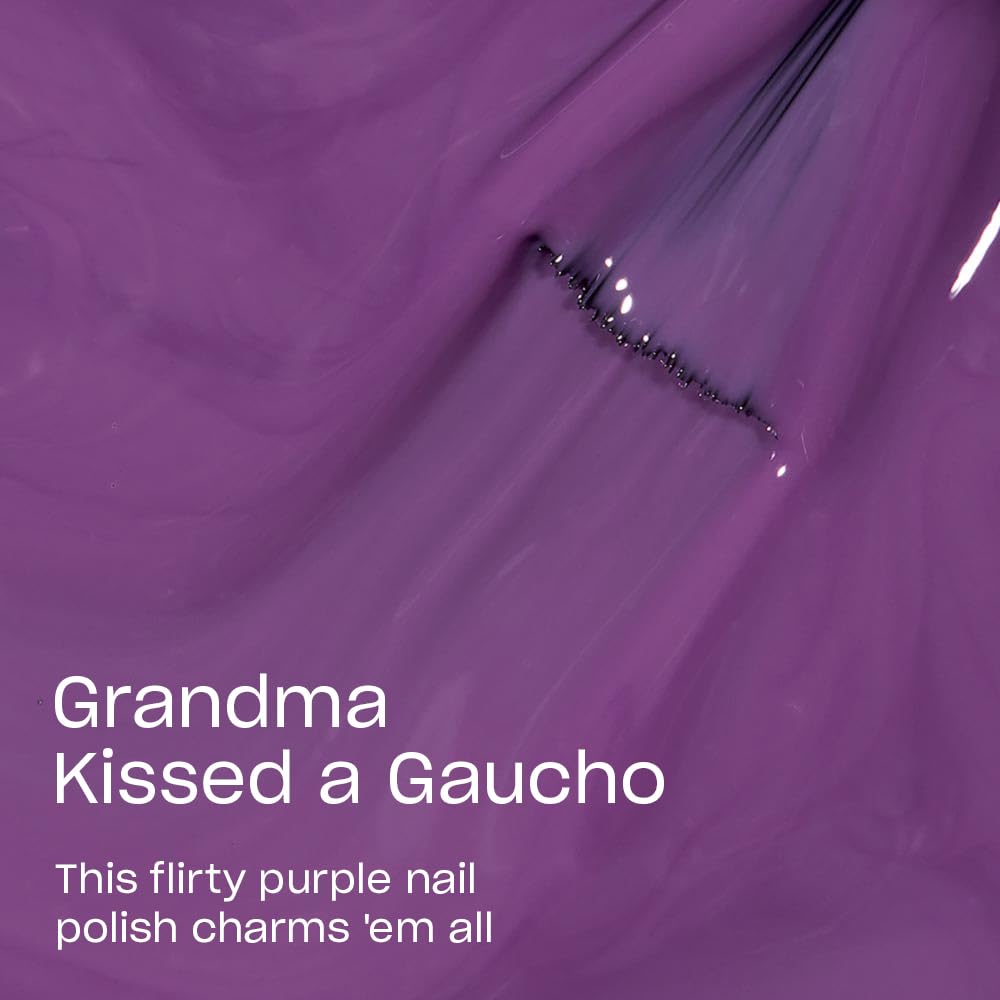 OPI Nail Lacquer Grandma Kissed a Gaucho | Opaque Dark Purple Crème Chip Resistant Nail Polish | Peru Collection Beauty & Personal Care OPI
