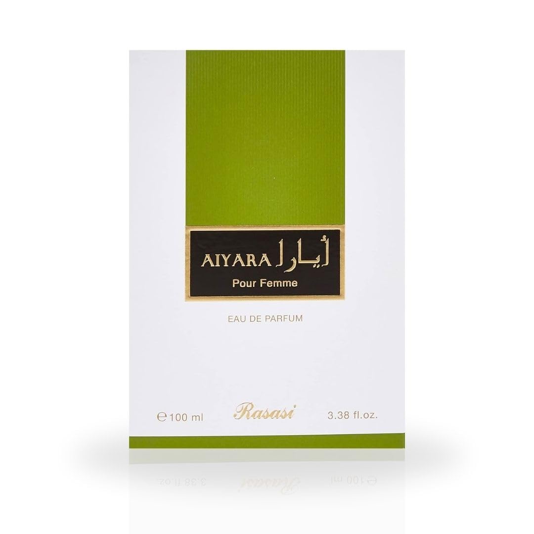 RASASI Aiyara Eau De Parfum for Women - 100ML (3.38 OZ) Arabian Perfume Spray, Refreshing, Floral and Captivating Fragrance, Long Lasting, Luxurious Beauty & Personal Care RASASI