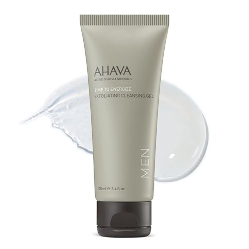 AHAVA Men's Exfoliating Cleansing Gel - Helps Against Clogged Pores, Smoothes & Cleans, Refreshes & Energizes the Skin with exclusive Osmoter Beauty & Personal Care AHAVA